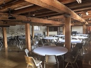 Restored Barn Posts - Historic Barn Wedding Venue - The Barn at Stratford - Delaware Ohio